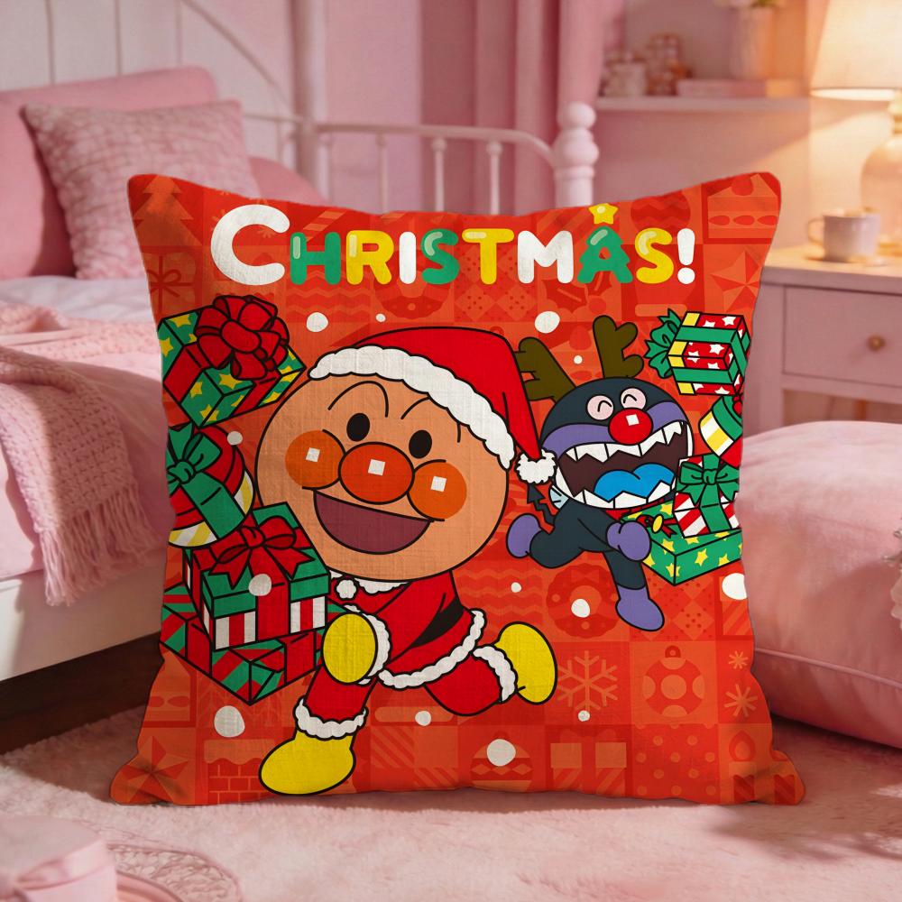 AAnpanmanS Cute Cartoon Cushion Cover Premium Comfort Reversible Pillow Cove Two In One Design For Any Room  Car Interior