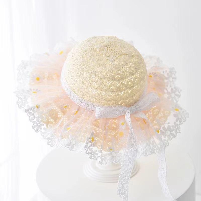 Baby Hat for Spring Outings, Sun Protection, Woven Straw Hat for Children's Summer Leisure, Thin Sunshade Hat for Boys