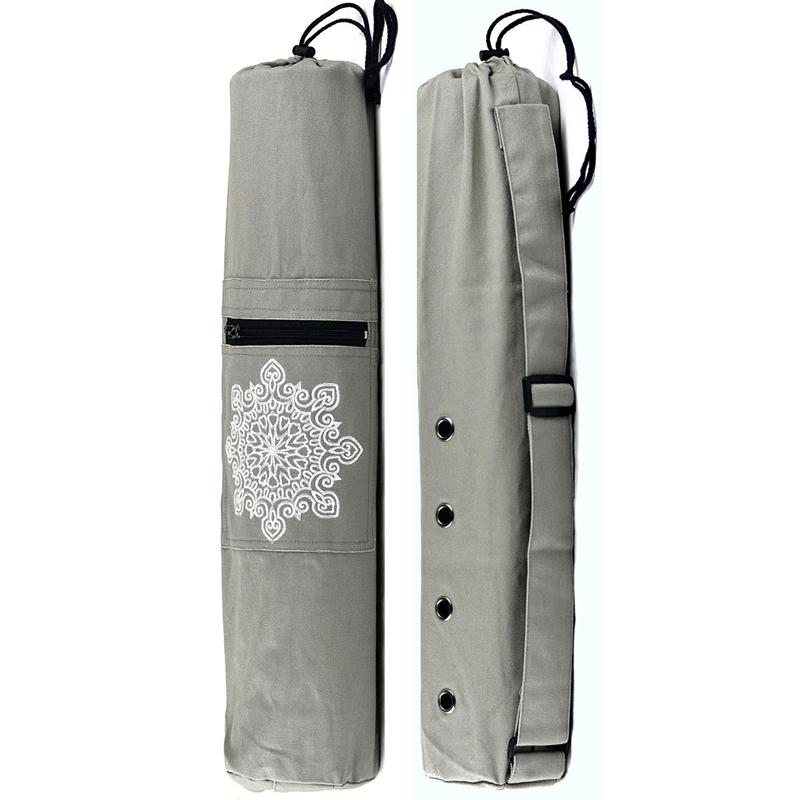 Wear-resistant Canvas Yoga Mat Backpack Breathable Sports Fitness Canvas Bag Yoga Accessories