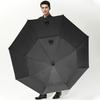Men's Double Layer Windproof Golf Umbrella with Custom Logo and Long Handle