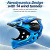 Kids Detachable Full Helmet Children Adjustable Safety Helmet for Skating Scooter BMX MTB Bike