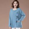 Spring Women Blouses Long Sleeve Print Element TShirts Casual Round Neck Ladies Tops Pullover