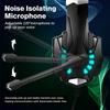 3.5mm Gaming Headphone, Over Ear Game Headset, Noise Cancellation Earphone with Mic, LED Light, Volume Control for Laptop, Tablet, Mobile Phones, Desk