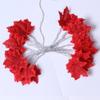 2/3/6M Christmas Decoration Artificial Maple Leaf Leaves LED Light String Lantern Garland Home Party DIY Decor Halloween New Year