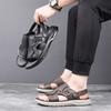 2025 Sandals Man Summer Breathable Luxury Roman Sandals Outdoor Non Slip Beach Flat Bottom Casual Open Toe Sneaker Sandals