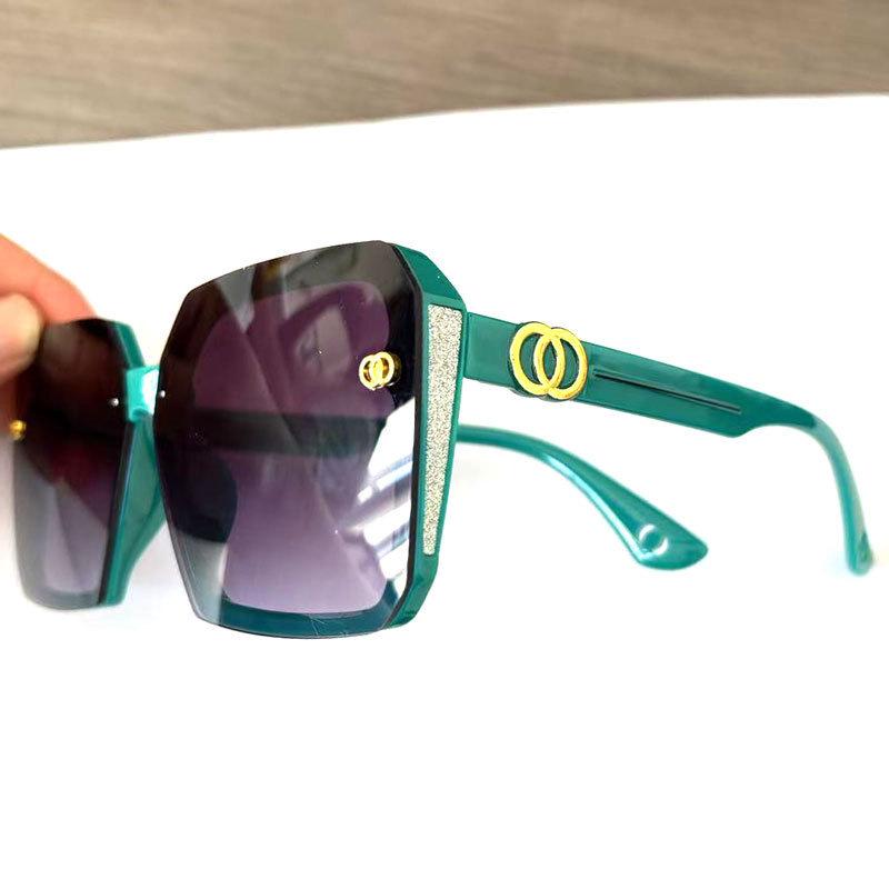 "Emma Women's Frameless Large Slim Sunglasses - Cut Edge, Sun Protection, Trendy High-End Glasses"