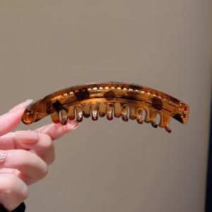 Banana Clip Fish Shaped Hairpin Tortoiseshell Solid Color Women Hair Accessories Hairgrip Twist Clamp Ponytail Barrette Headwear