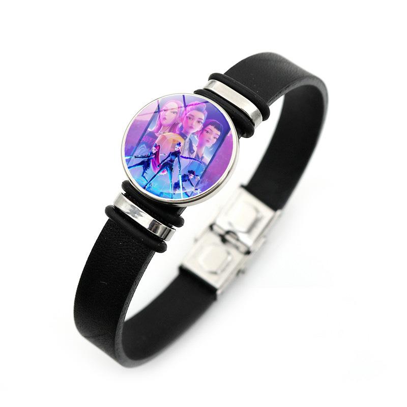 Demon Hunters Leather Bracelets Jewelry Versatile for Men and Women