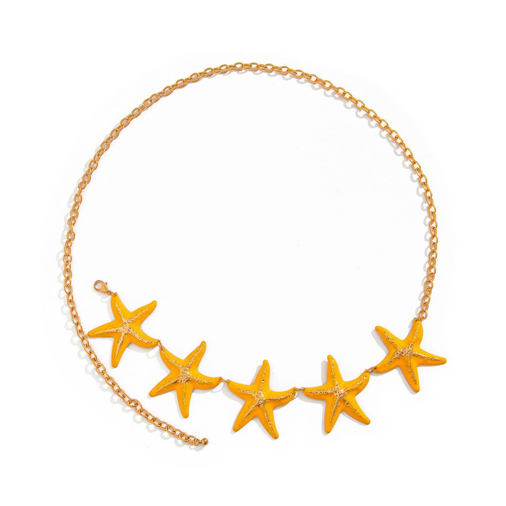 Starfish Pattern Waist Chain Beach Vacation Styles Body Chain Fashion Beachwear for Women and Beach Lover