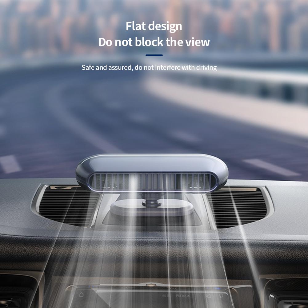 Electric Car Fan USB Fan No Blades Low Noise Air Circulation Tabletop Adjustable Use Car Car Vehicle Fan And 360° Products Q1L7