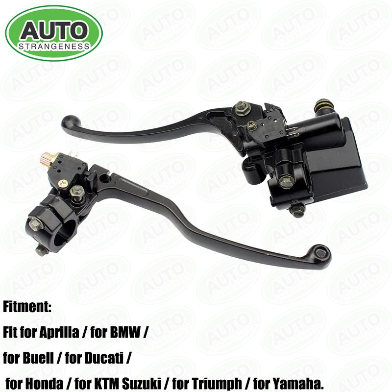 FOR CBT HONDA TRX 200/2 50/300/400/450/700 Front Brake Caliper Left Clutch Lever Pair 7/8" Handlebar Master Cylinder Hydraulic