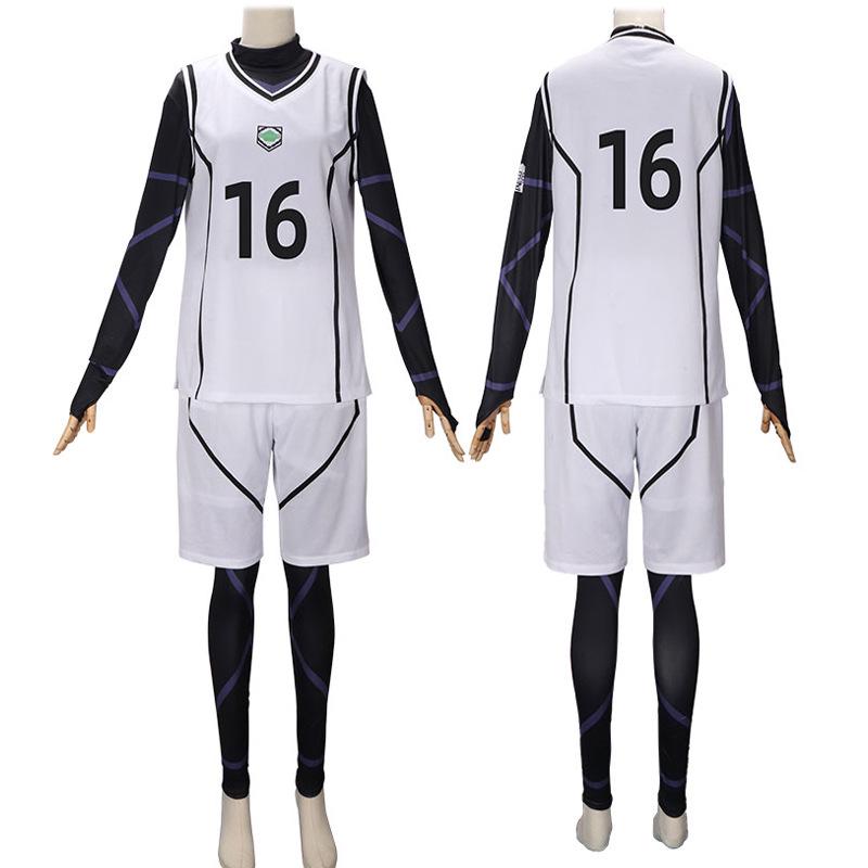 Blue Lock Anime Cosplay Jersey: Kiyoshi Ichi, Meguru Bachira, Hyoma Chigiri, Rensuke Kunigami