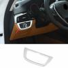 Fit For BMW 5 Series G30 2018- ABS Silver Function Control Button Frame Trim