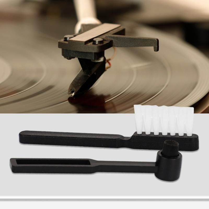 Professionellt vinylskivvårdsset med sammetsborste, stylusborste och 60 ml rengöringslösning för optimalt underhåll