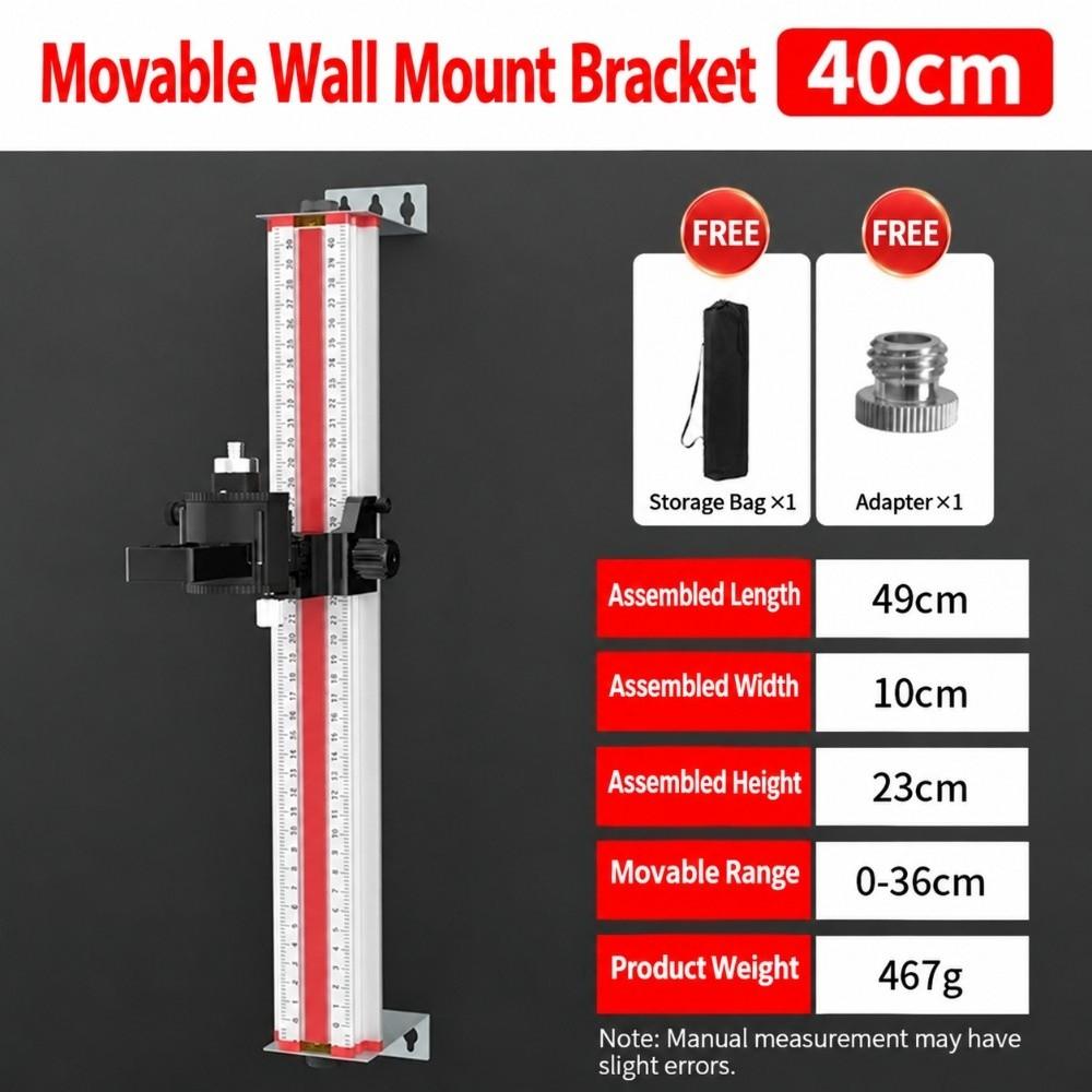 Adjustable Height Lasers Level Wall Mount Bracket Wall Mount Level Stand  Wall Leveling Measurement