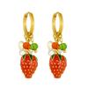 Unique Strawberry Drop Earrings Fashionable Ear Buckles Elegant Dangle Earrings Statement Earrings for Youthful Women