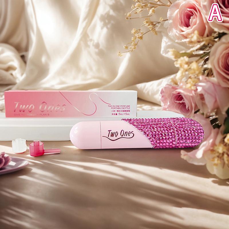 

Портативный дорожный флакон для духов 2 в 1 5 мл+5 мл в форме сердца, многоразовый атомайзер, мини-диспенсер для ароматов с двойной головкой