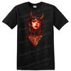 T-shirt Grafica Rossa Ragazza Diavolo Streetwear Urbano Moda Arte Maglietta