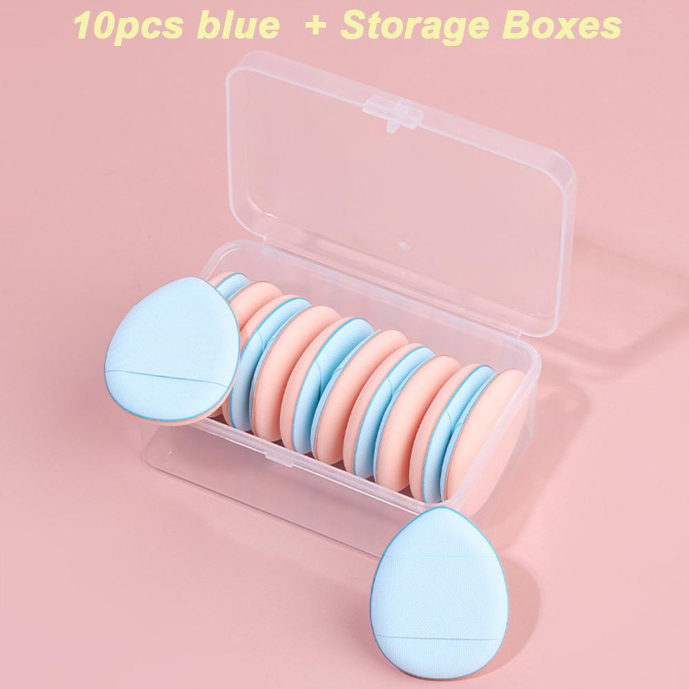 1/6/10Pcs Mini Finger Puff Foundation Small Air Cushion Powder Sponge Face Concealer BB Cream Cosmetic Applicator Makeup Tools