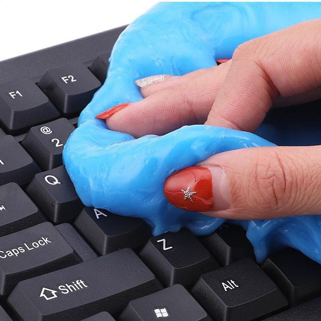 Car Cleaning Gel 160g Interior Vent Dashboard Console Steering Wheel Cleaner Dust Removal Gel Reusable Automotive Detailing Tool