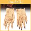 Guanti Zombi Insanguinati Realistici Halloween Cosplay Accessori Festa Spaventosa Lattice Giallo