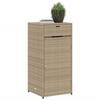 VidaXL Armoire de rangement de jardin beige 55x55x111cm résine tressée 365562