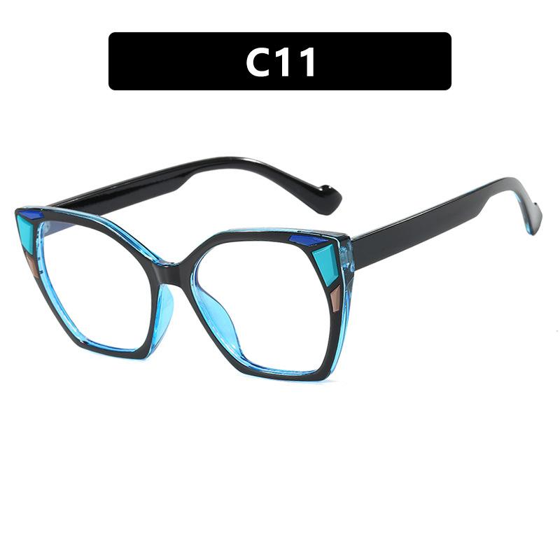 

Неполяризованные большие квадратные солнцезащитные очки «кошачий глаз», новые стильные градиентные солнцезащитные очки для женщин, модные многоцветные очки с оправой as shown in the picture