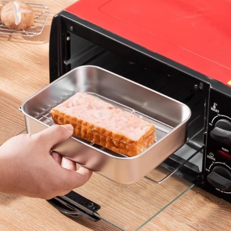 Stainless Steel Fresh-Keeping Box Equipped Vegetable Small Ingredient Box Sealed Lid Refrigerator Food Fresh-Keeping Fruit Box