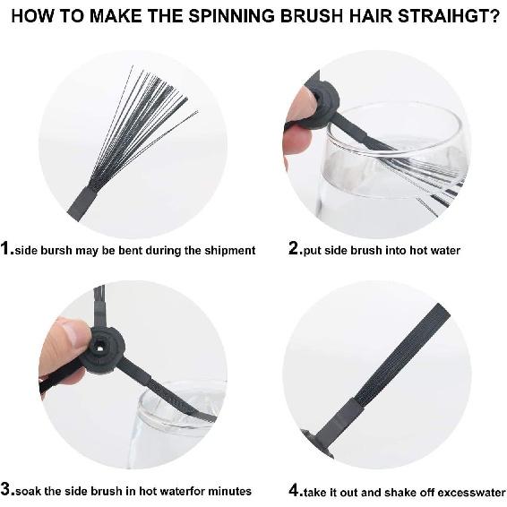 Replacement Filter & Brush Accessories Compatible with ILIFE V3s V3s Pro, V5, V5s, V5s Pro Robot Vacuum Cleaner, 10 Filters + 10 Side Brushes