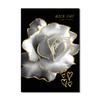 Luxury Plants White Flowers Wall Art Painting Picture Golden Art Canvas Poster Prints Nordic Flowers Art for Living Room Decor