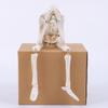 Halloween Resin Skeleton Statue No Listening, No Watching, No Speaking Posable Figurine Crafts Bookshelf Table Decor Ornament
