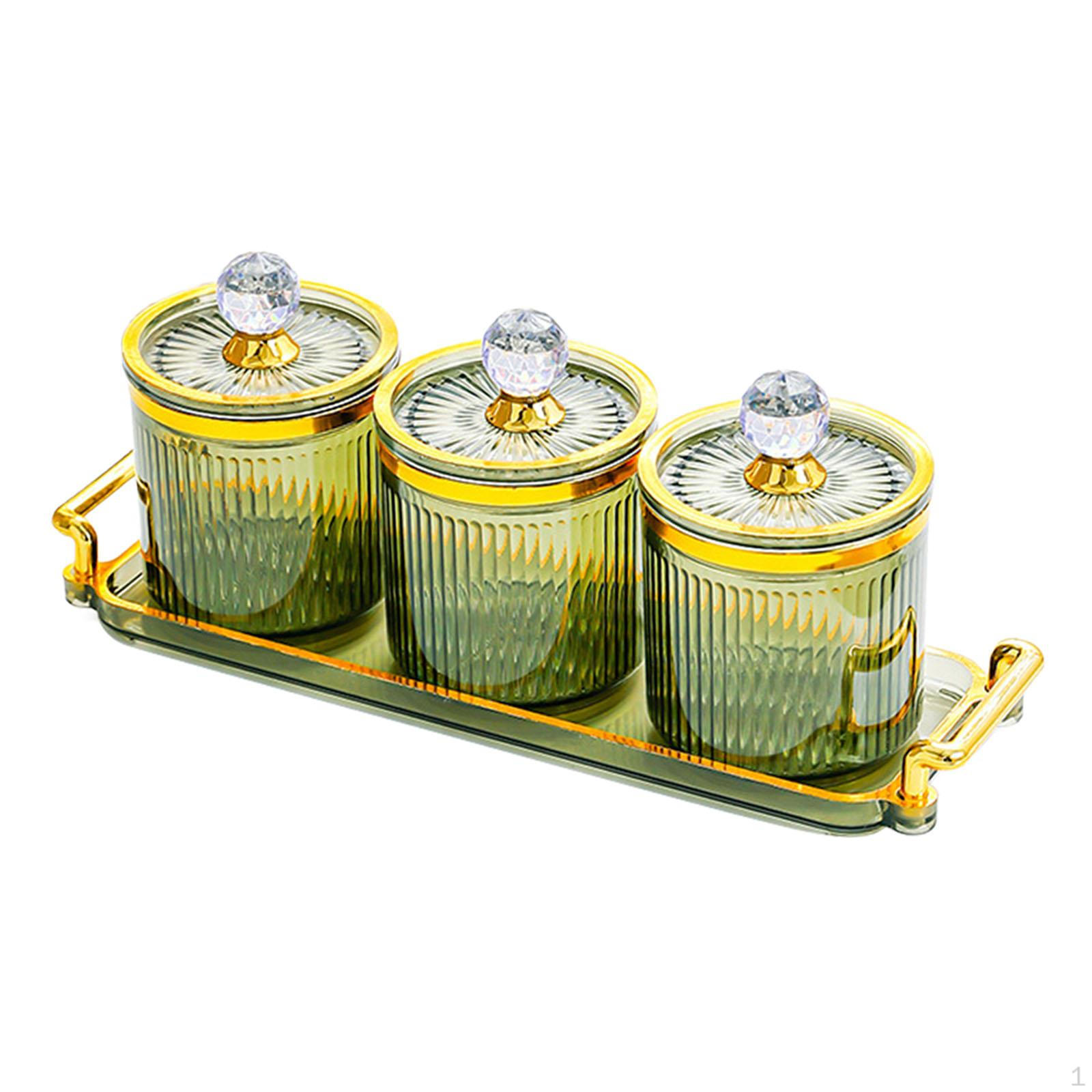 

Сухофрукты Тарелка Закуска Сервировочный Поднос Свадебные Орехи Разделенное Блюдо для Кухни Greeny 3 Grids