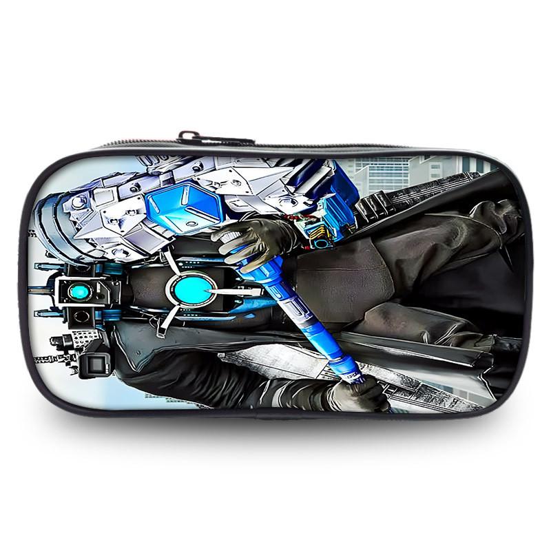 Skibidi Toilet Unique Pen Case Fashionable Polyester Unisex For Use School