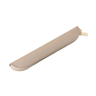 YONBEN Pure Color Simple Mini Pencil Case Polyurethane (Khaki, (PU))