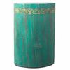 Stool Side Table, Turquoise Albasia Wood