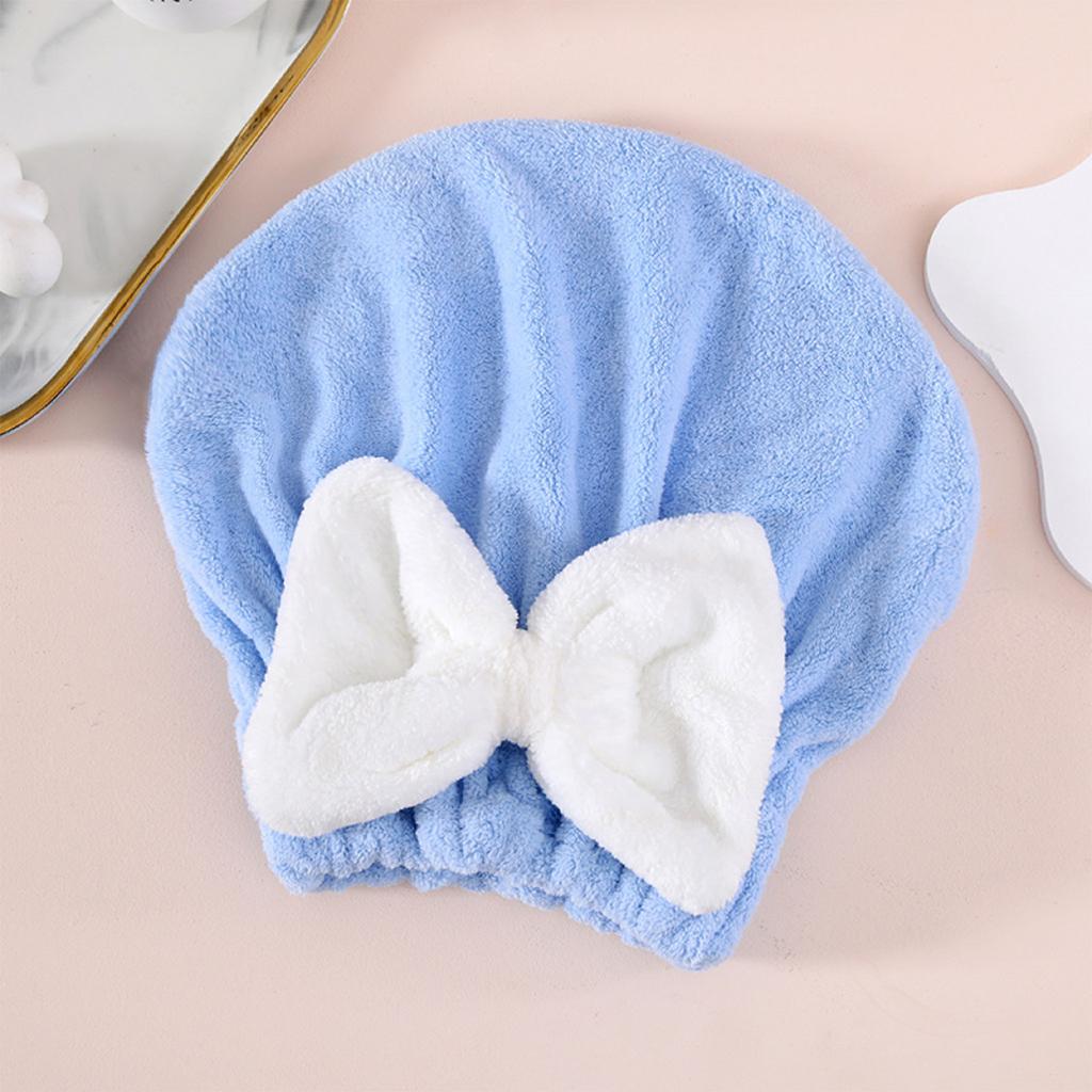 Coral Fleece Hair Drying Cap For Women, Thickened, Super Absorbent, And Quick-drying Bath Cap.