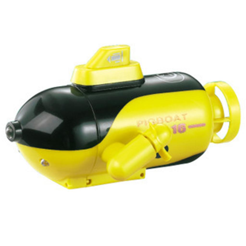 Remote Control Boat Mini Multifunctional Durable RC Boat Electric Ship Toy Glowing Submarine Model for Fish Tanks