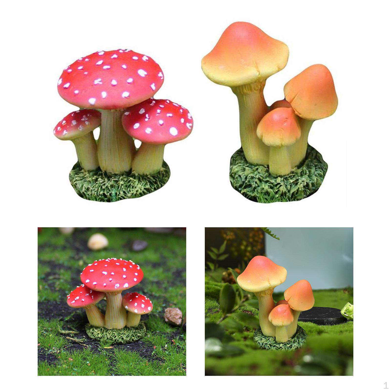 

Enchanting Mushroom Garden Sculpture for Miniature Fairy Gardens