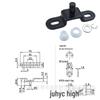 GSBR Series Mounting Bracket for Gas Springs, Models 6A-D & 8A-D-S