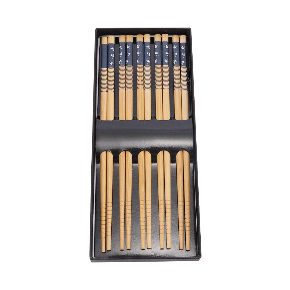 Restaurant Reusable Dietary tool Japanese Style Family Household Dinnerware Bamboo Chopsticks Sushi Utensils Tableware