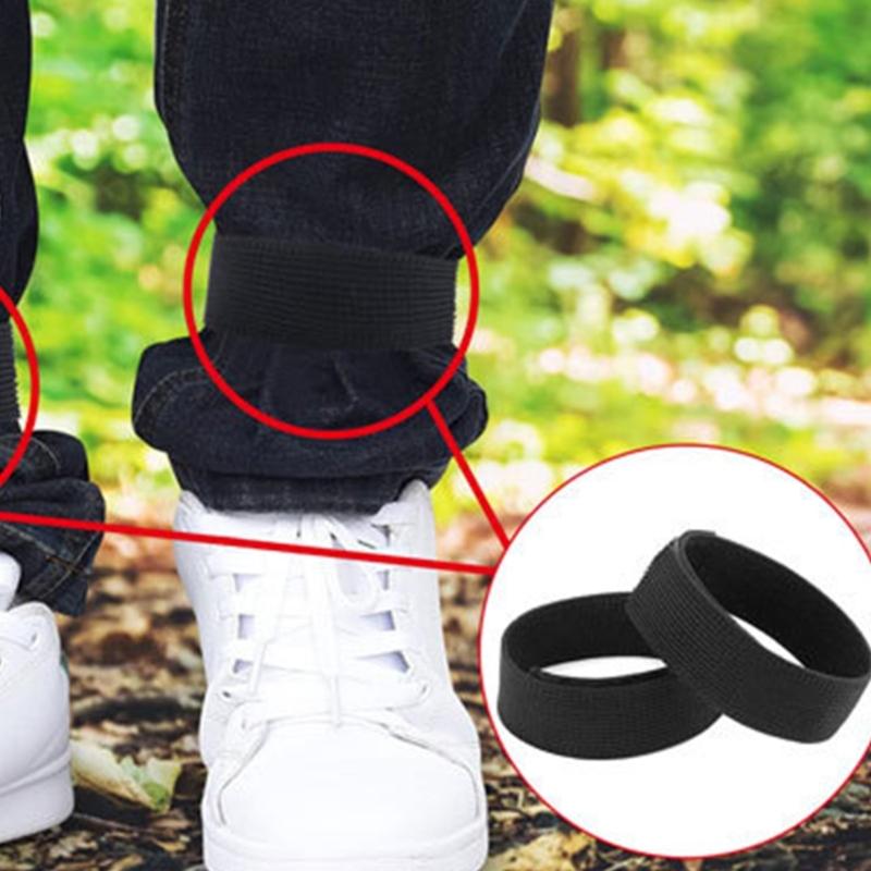 6pcs Bicycles Outdoor Ankle Leg Bind Bandages Trousers Pant Bands Clip Strap for Cycling, Climbing, Camping Enduring