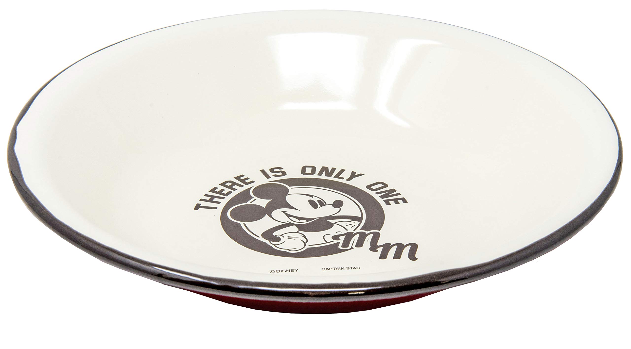

Pearl Metal Captain Stag Disney Enamel Mickey Mouse Plate, 22cm, Design, MA-1420