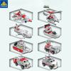 84124 Fujian Aircraft Carrier 795PCS  8 In 1 Military Assembly Boy Assembling Building Blocks Toy Gift