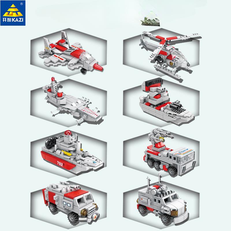 84124 Fujian Aircraft Carrier 795PCS  8 In 1 Military Assembly Boy Assembling Building Blocks Toy Gift