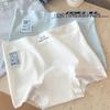 10A Antibacterial Ultra-thin Macaron Color Ice Silk Women's Boxer Briefs - Breathable & Skin-friendly.