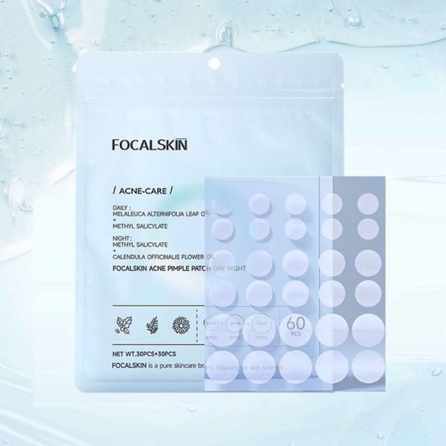 FOCALSKIN - Acne Pimple Patch Day Night #Day 30pcs + Night 30pcs