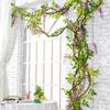 10PCS Ceiling Hanging Wisteria Artificial Flower Multicolor Fake Wisteria Flower  Wedding Decoration