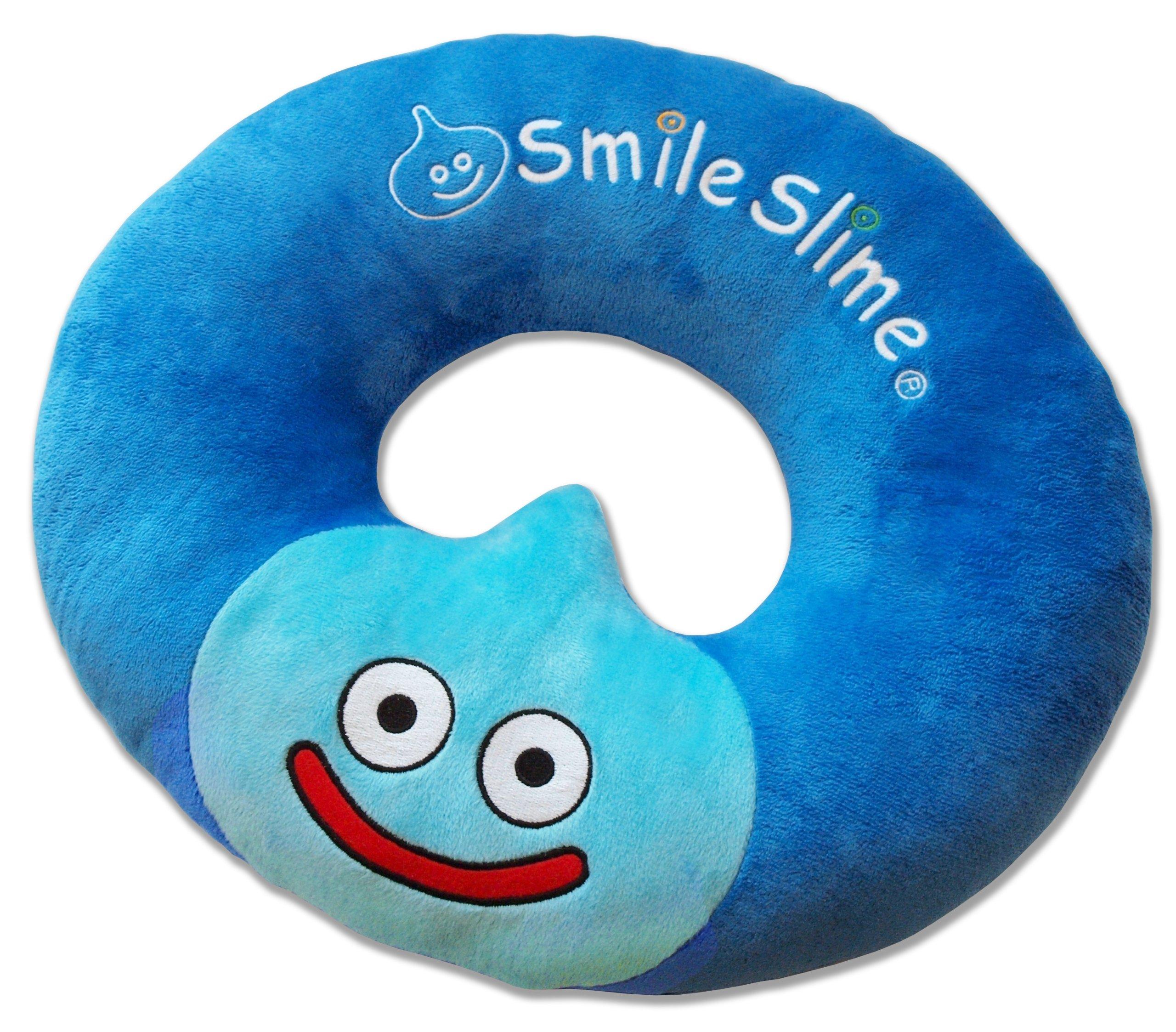 Dragon Quest Smile Slime Round Cushion SL (Slime) синий