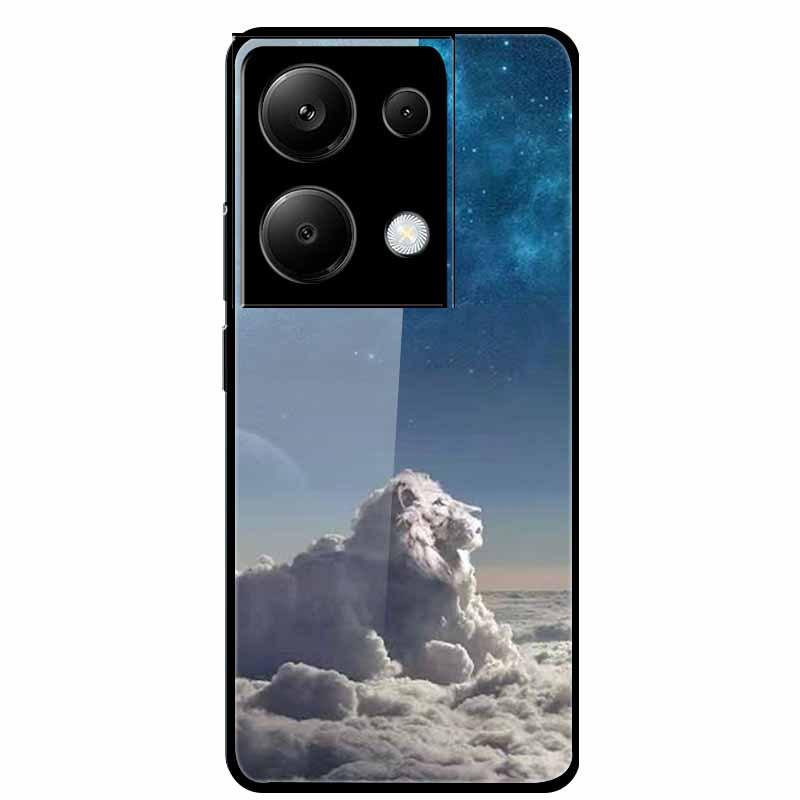 Redmi NOTE 13 PRO 4G Case with Tempered Glass & Aesthetic Color Painting