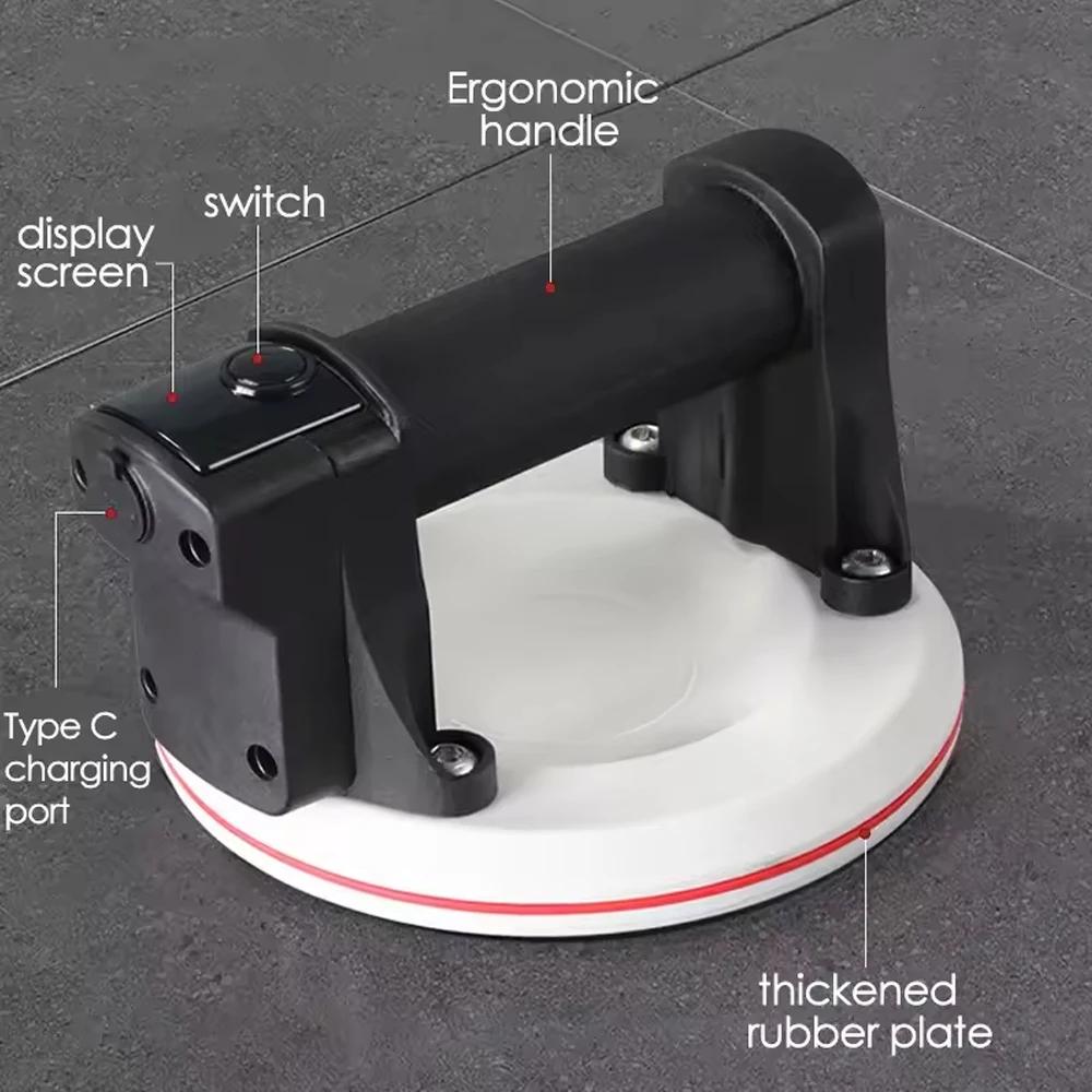 Smart Display Electric Vacuum Suction Cup 200KG Heavy-Duty Glass Tile Lifter with 2000mAh Battery and Box Storage